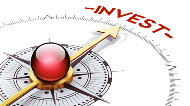 Strategic compass graphic guiding toward investment, representing financial planning, direction, and long-term wealth building.