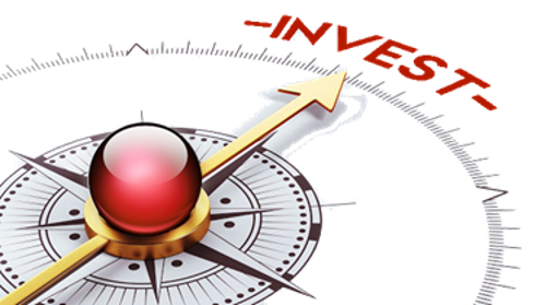 Strategic compass graphic guiding toward investment, representing financial planning, direction, and long-term wealth building.